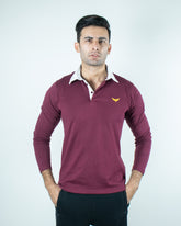 Full Rugby Polo Shirt - Maroon